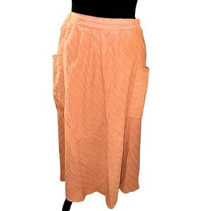 Polagram size L cargo utility skirt elastic waist with pockets